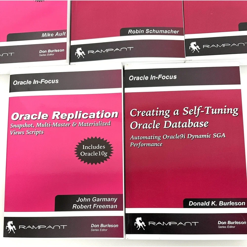 SET of 5 Books ORACLE In-Focus MIKE AULT'S/Donald K.Burleson/Jhon Garmany/Dave